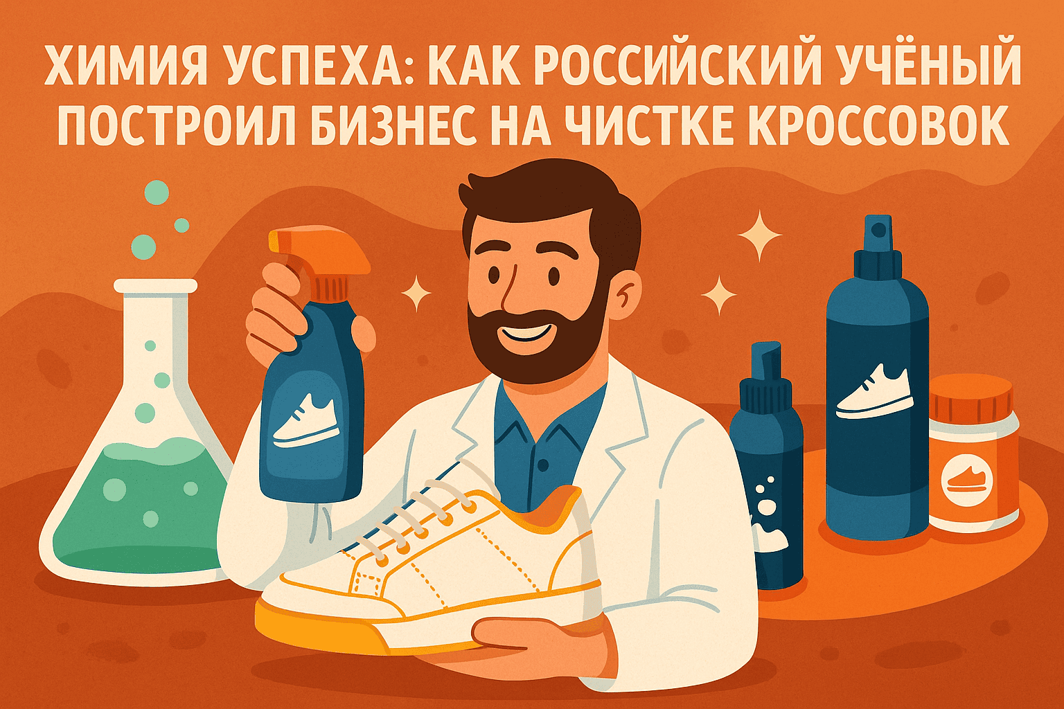 Химия успеха: как российский учёный построил бизнес на чистке кроссовок