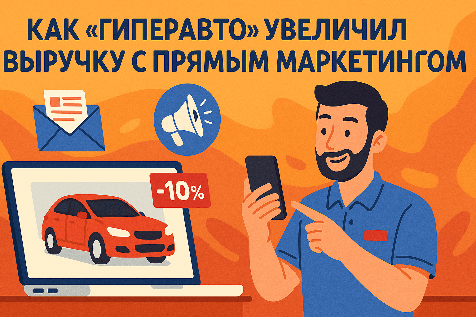 Маркетинг без посредников: как "Гиперавто" увеличил выручку в 3 раза с ROI 316%