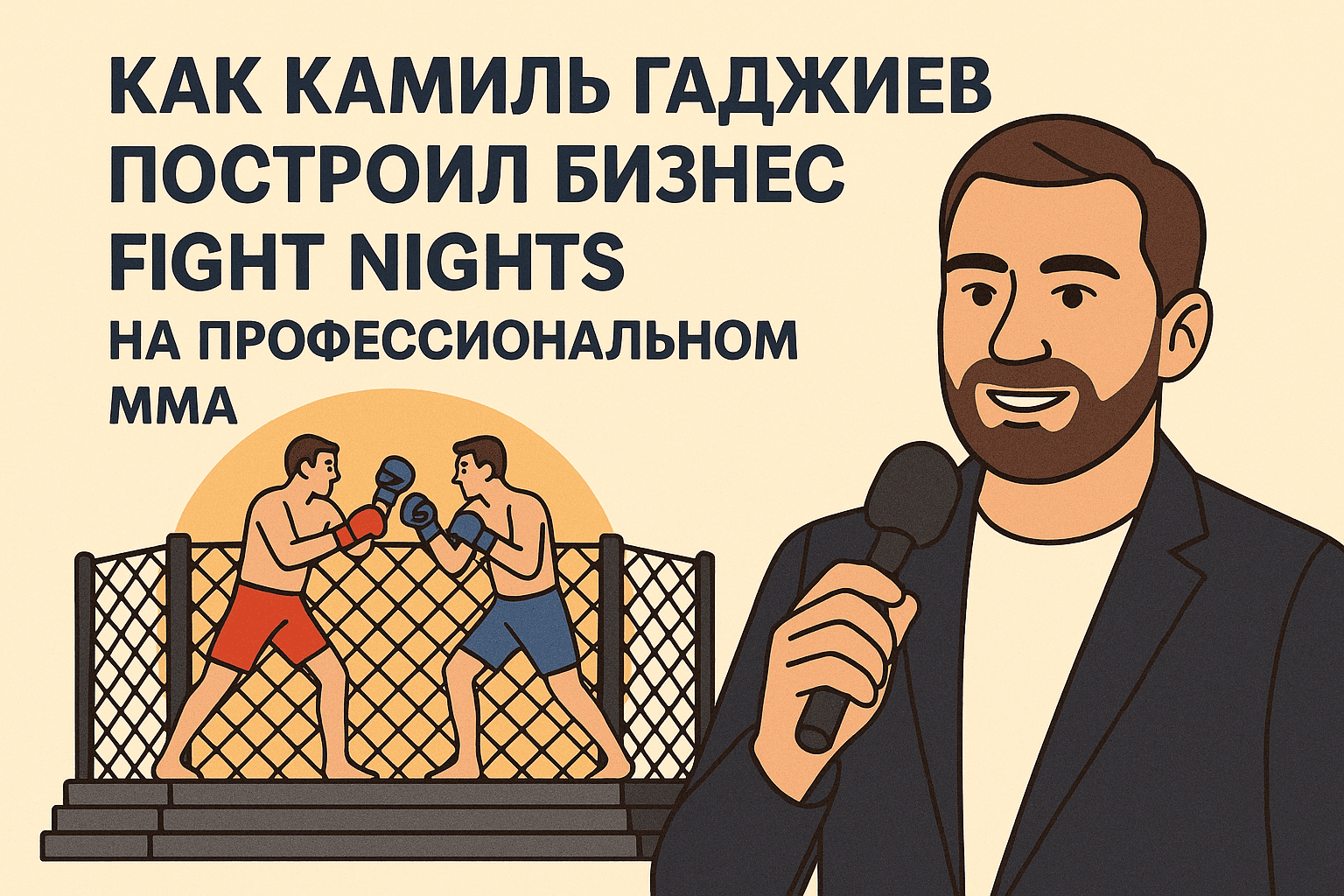 Как КАМИЛЬ ГАДЖИЕВ построил бизнес на боях без правил: история FIGHT NIGHTS
