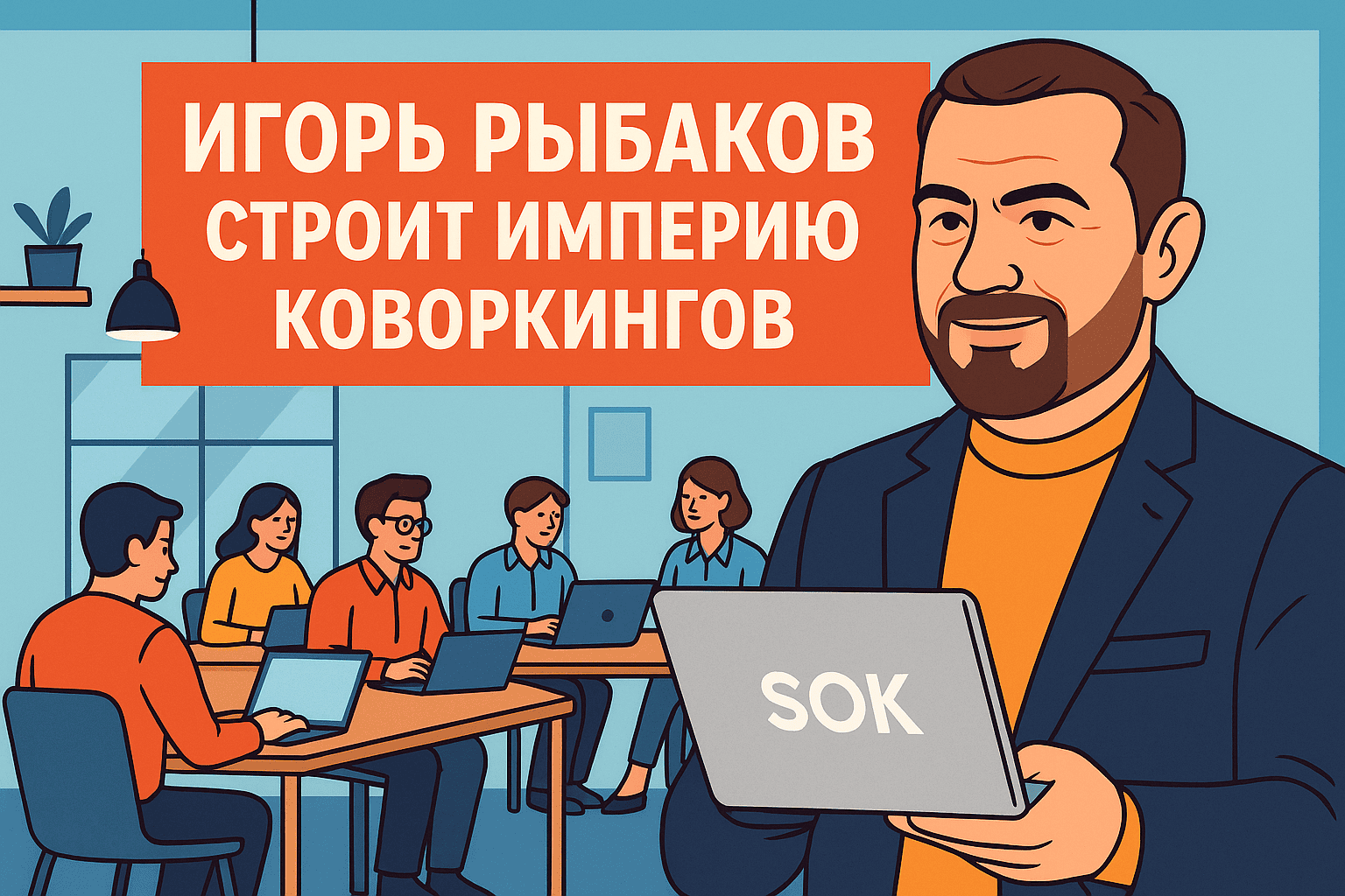 Как Игорь Рыбаков строит империю коворкингов: бизнес, атмосфера и стратегия роста