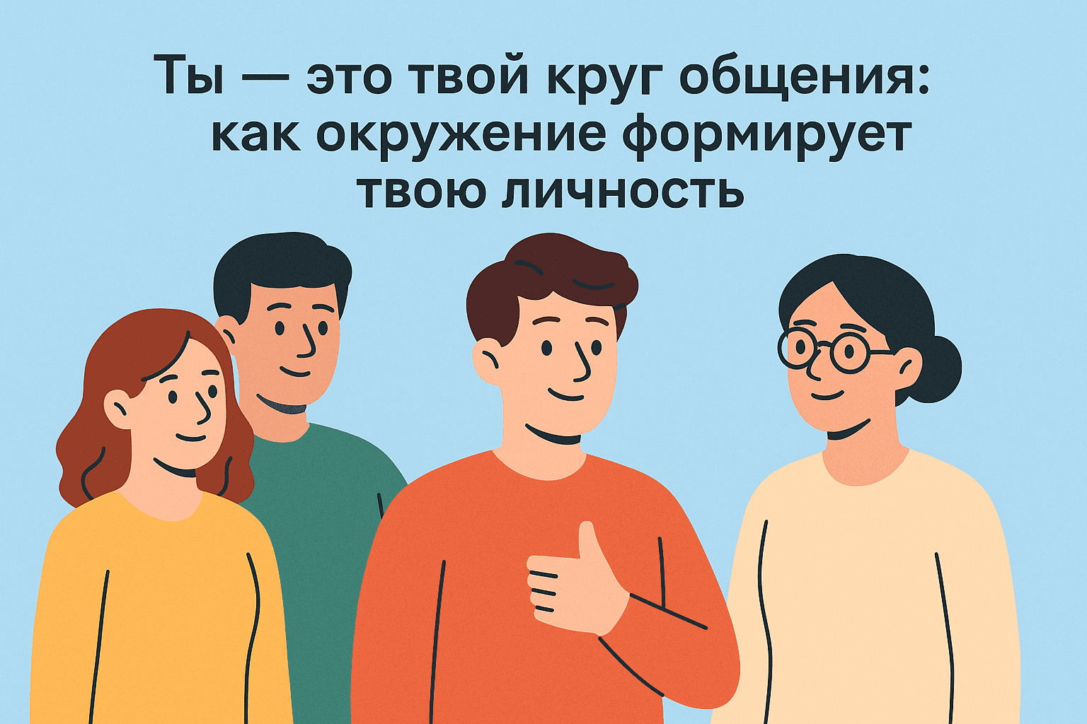 Ты — это твой круг общения: как окружение формирует твою личность