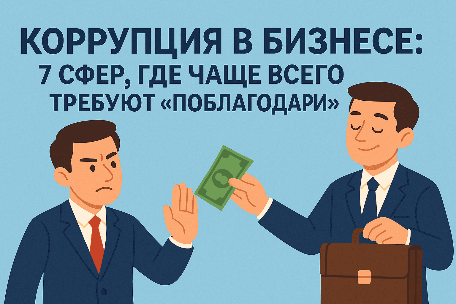 Коррупция в бизнесе: 7 сфер, где чаще всего требуют «поблагодарить»
