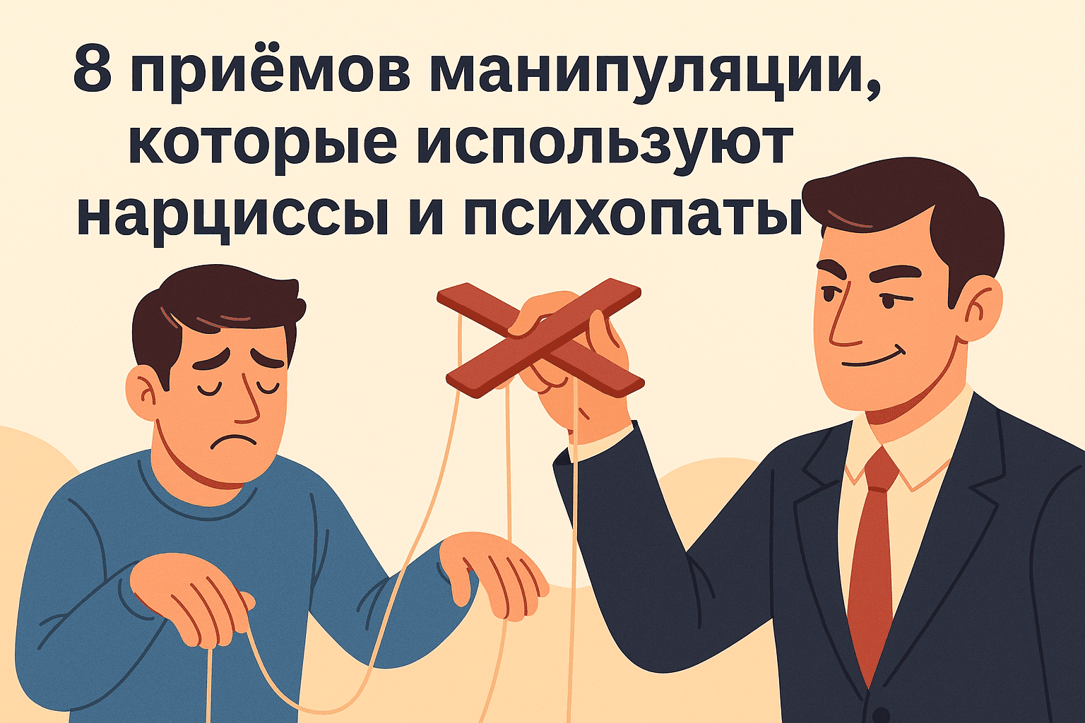 8 приёмов манипуляции, которые используют нарциссы и психопаты