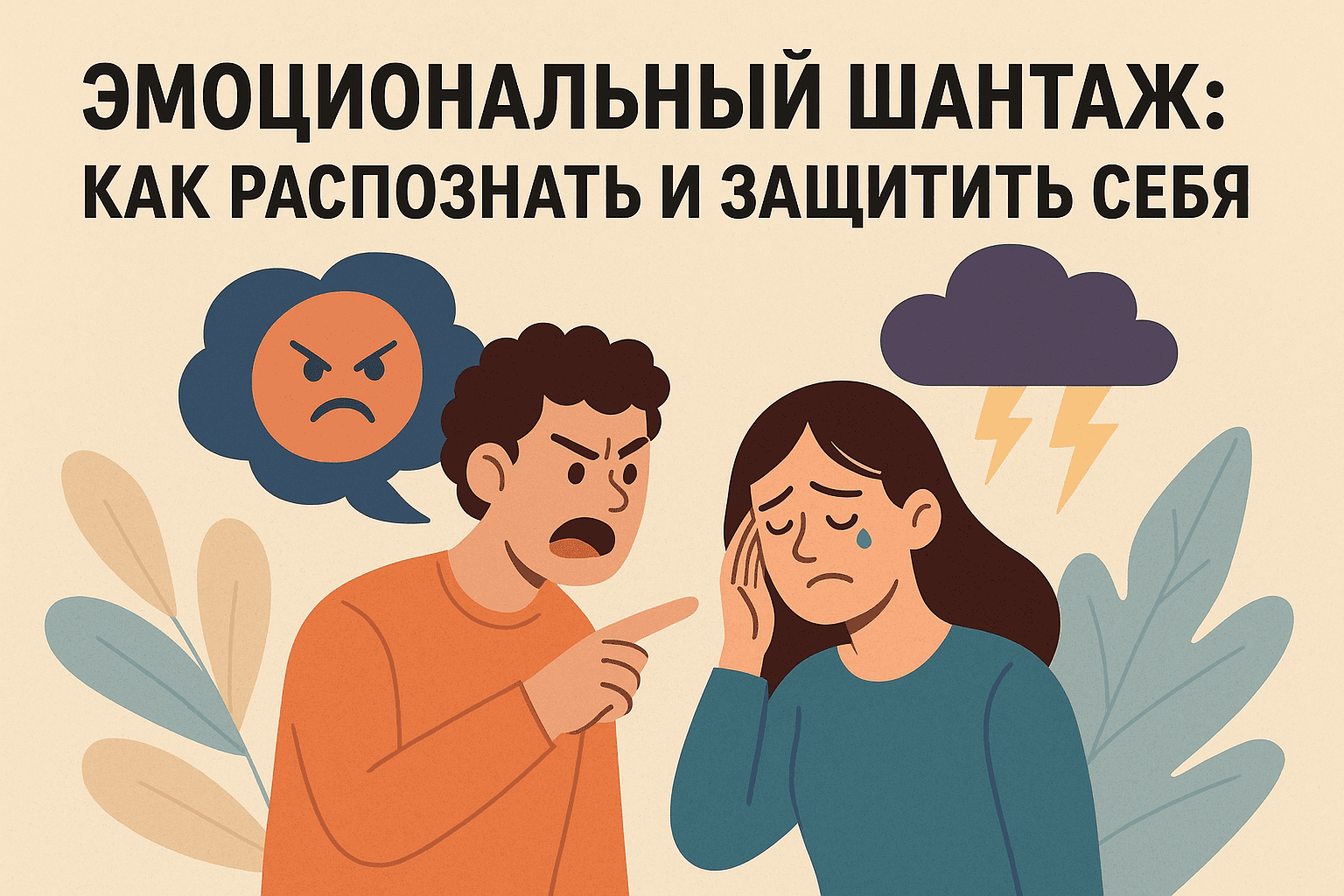Эмоциональный шантаж: как распознать и защитить себя