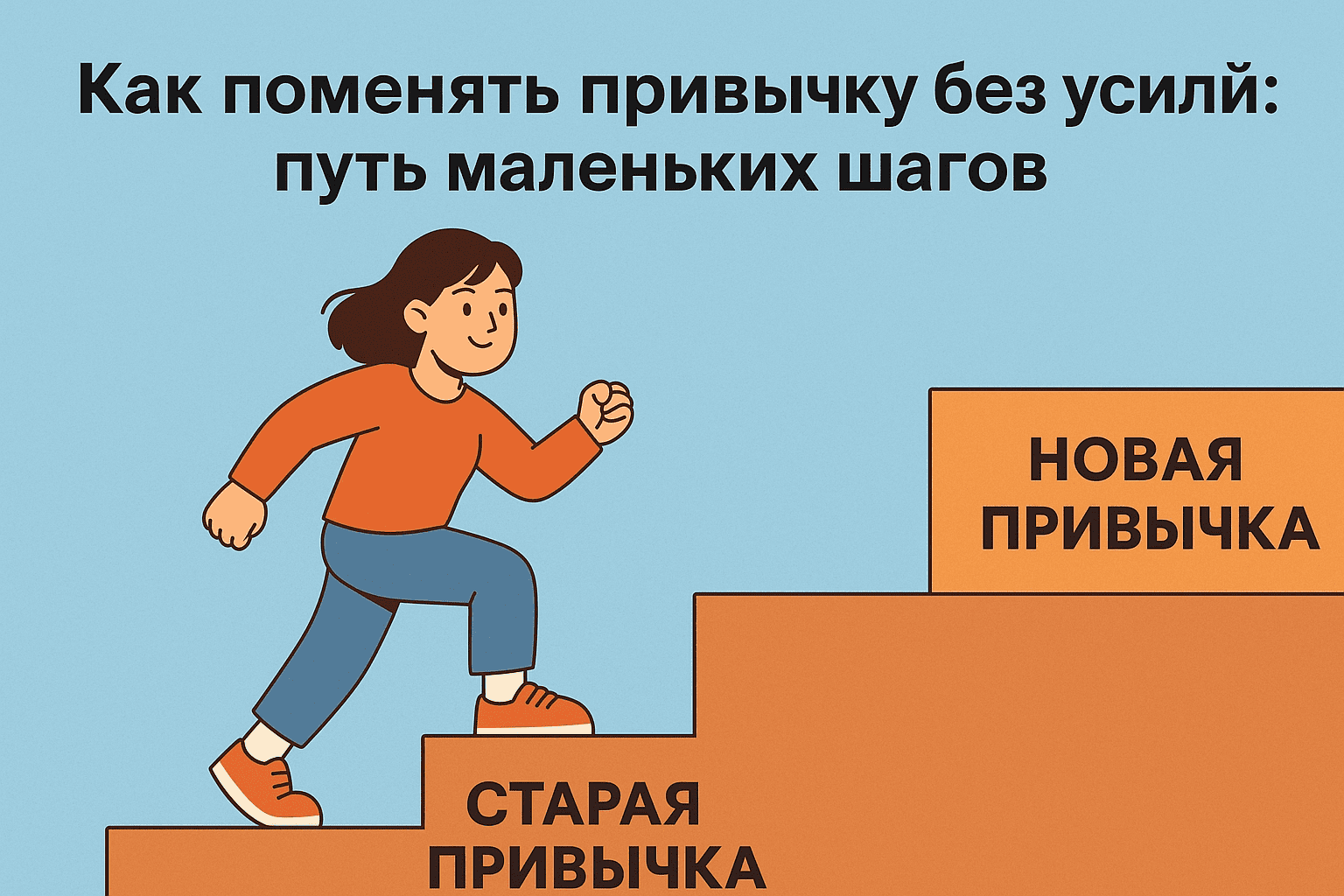Как поменять привычку без усилий: путь маленьких шагов