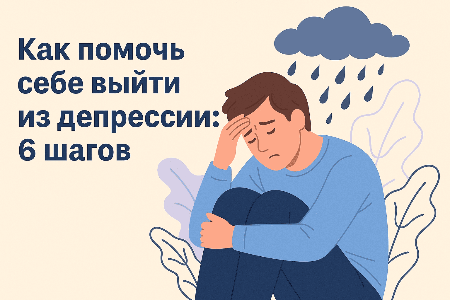 Как помочь себе выйти из депрессии: 6 шагов, которые действительно работают