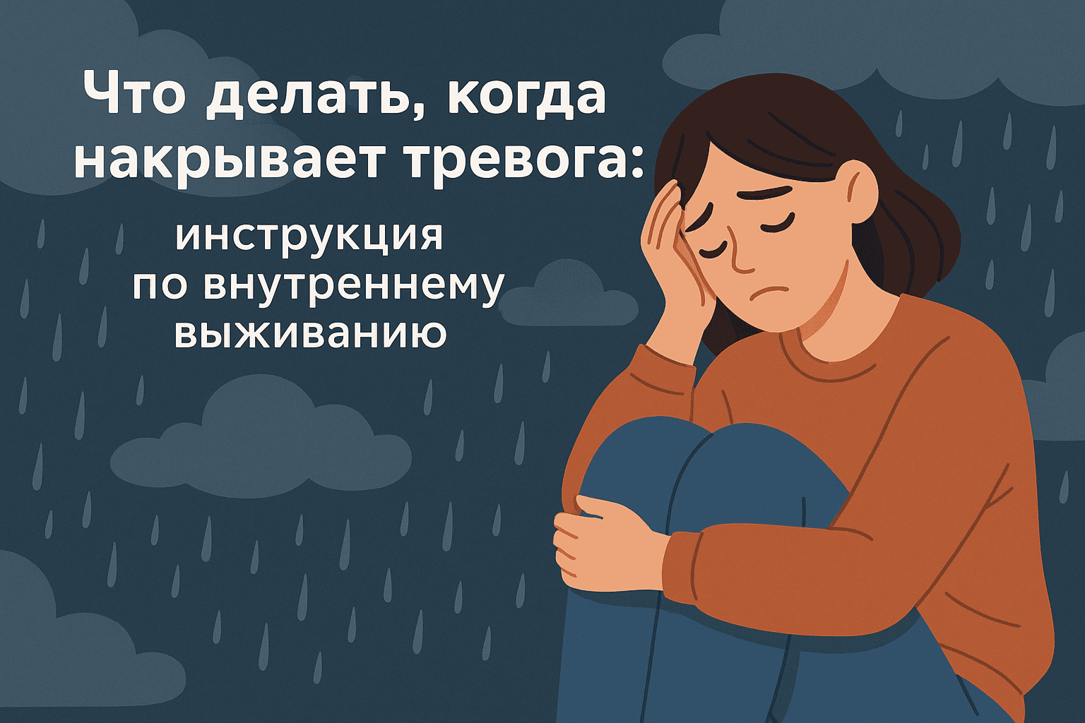 Что делать, когда накрывает тревога: инструкция по внутреннему выживанию
