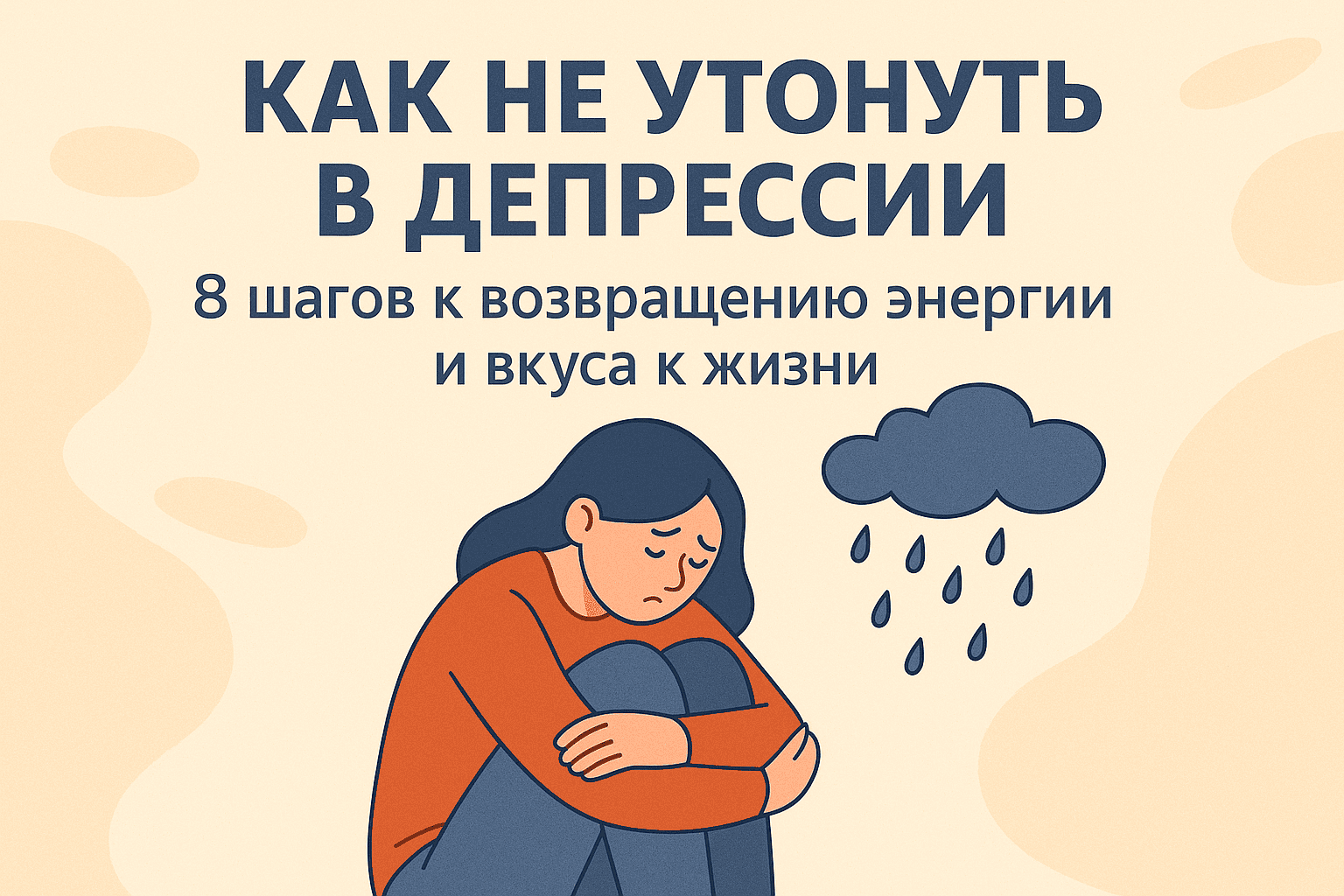 Как не утонуть в депрессии: 8 шагов к возвращению энергии и вкуса к жизни