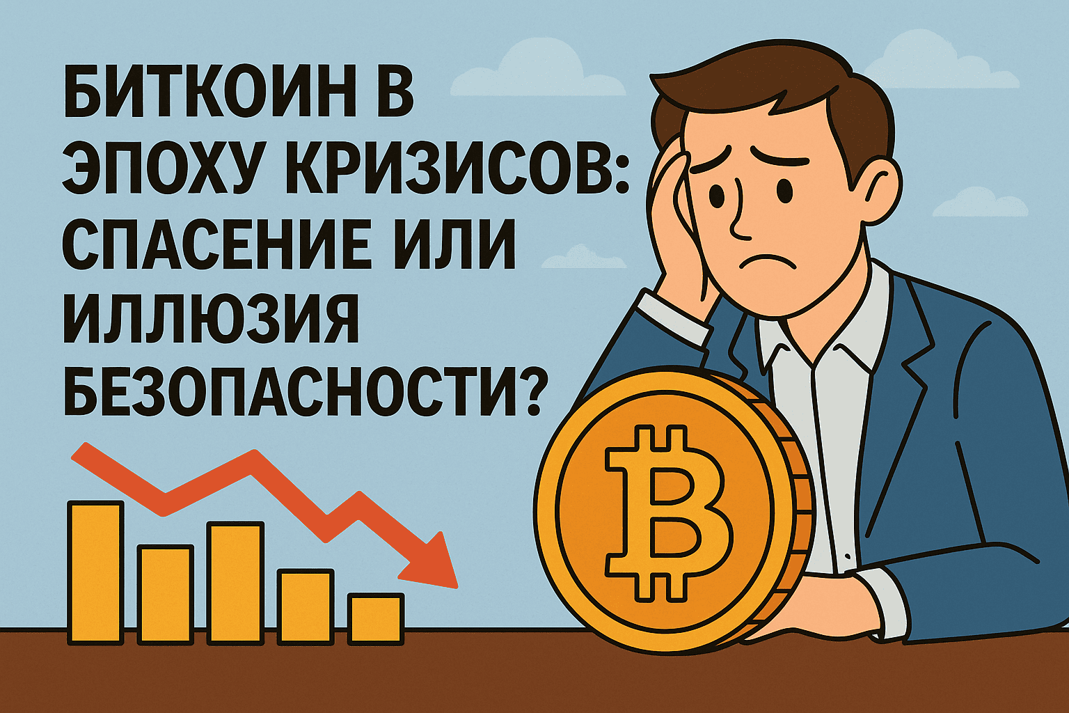 Биткоин в эпоху кризисов: спасение или иллюзия безопасности?