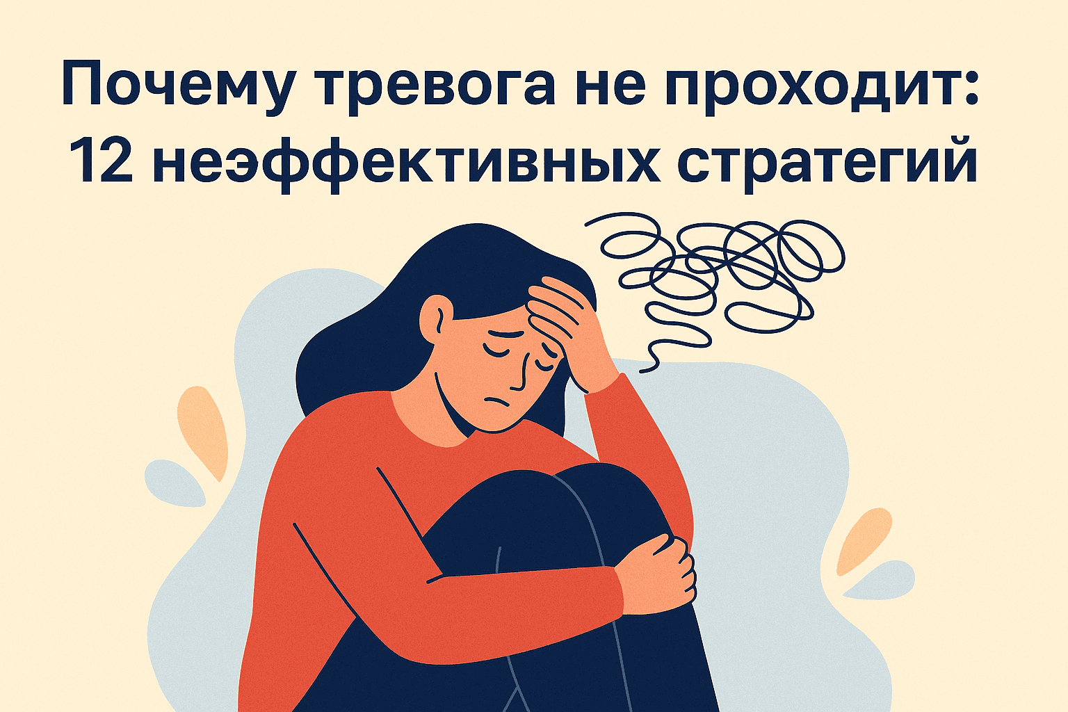Почему тревога не проходит: 12 стратегий, которые только усиливают беспокойство
