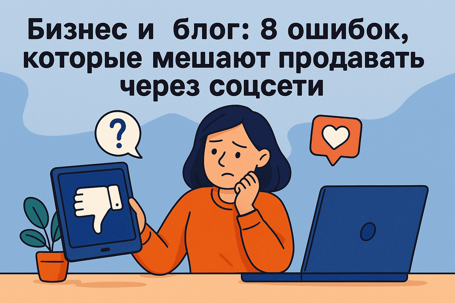 Бизнес и блог: 8 ошибок, которые мешают продавать через соцсети