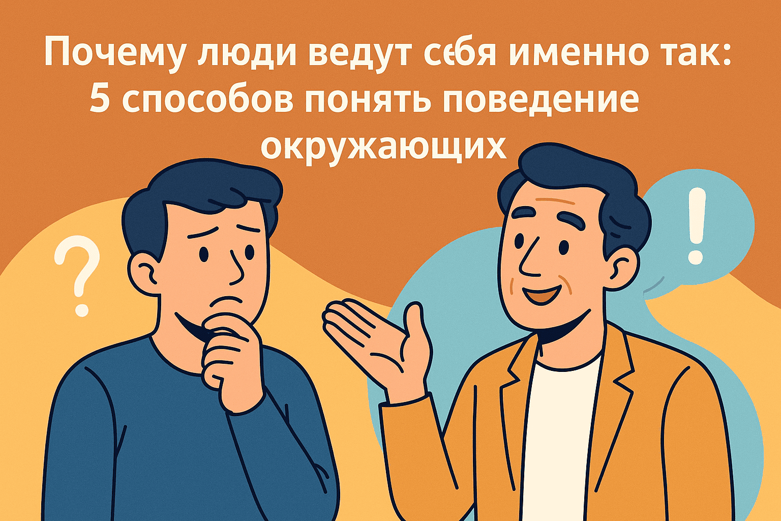 Почему люди ведут себя именно так: 5 способов понять поведение окружающих