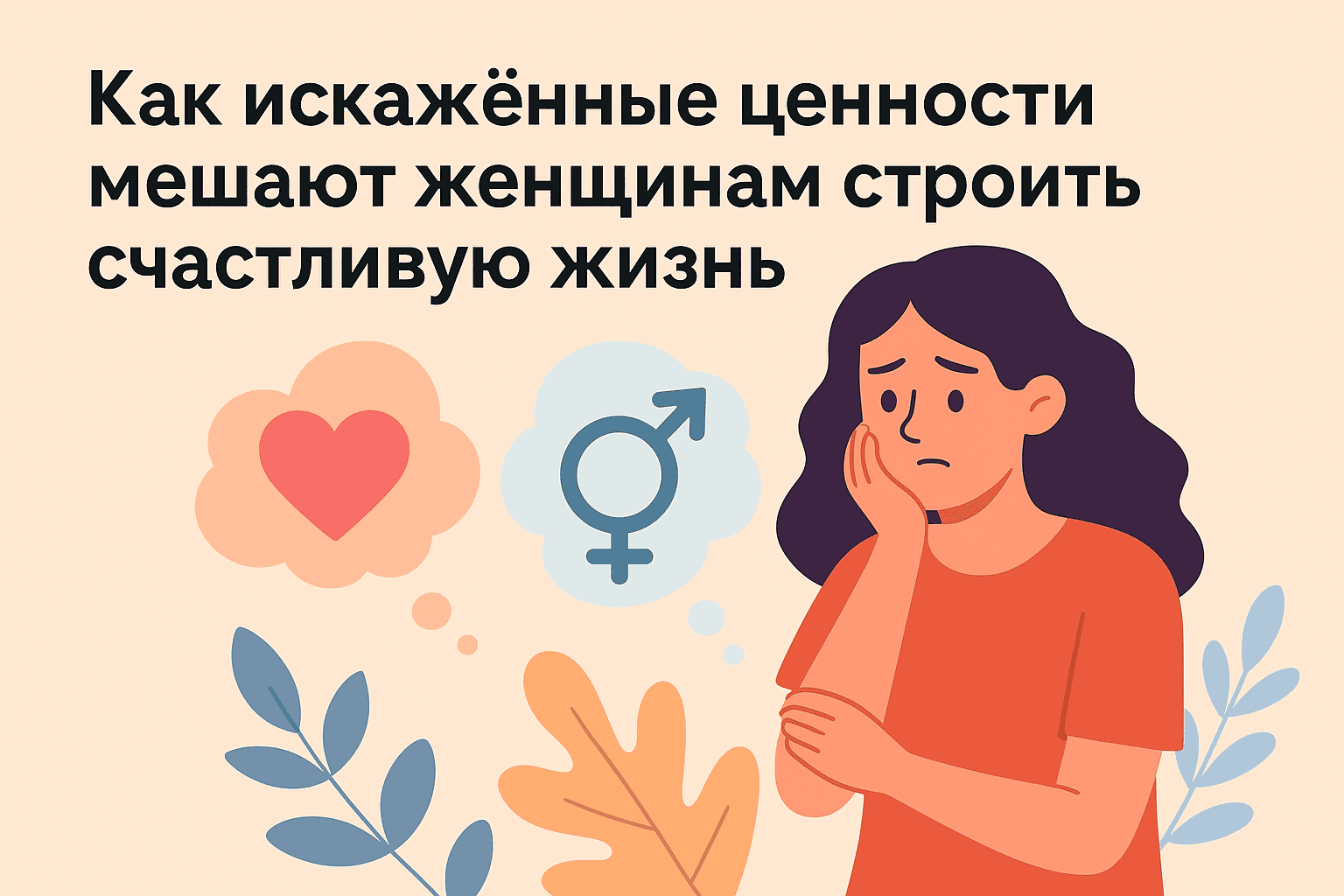 Как искажённые ценности мешают женщинам строить счастливую жизнь