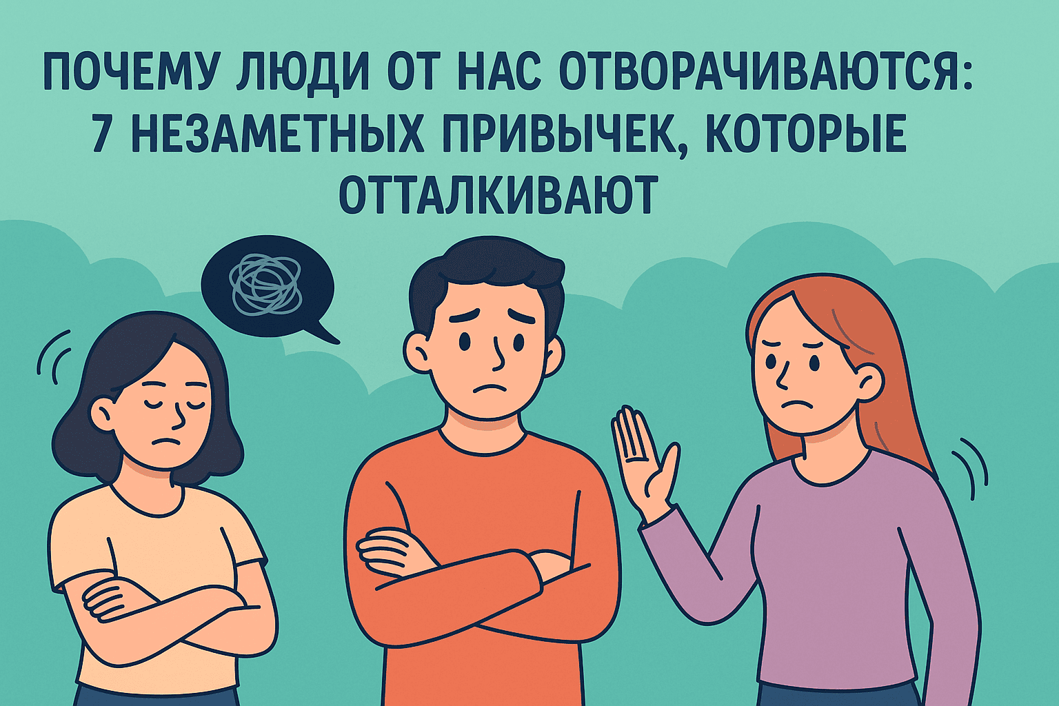 Почему люди от нас отворачиваются: 7 незаметных привычек, которые отталкивают