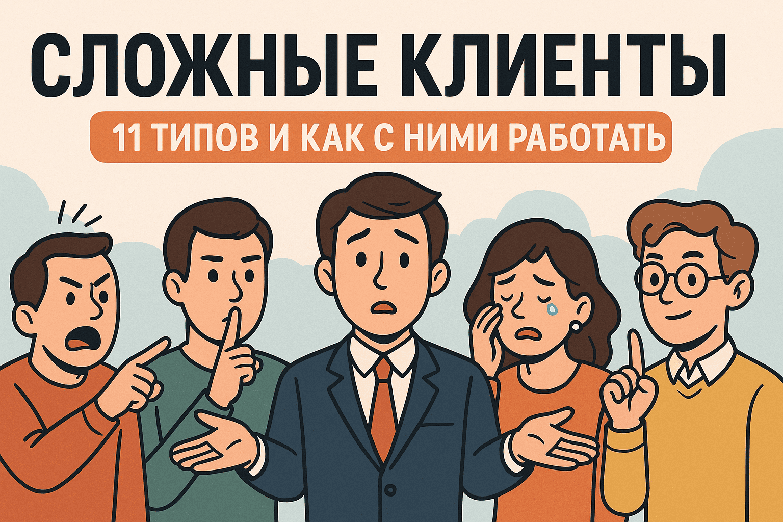 Сложные клиенты: 11 типов и как с ними эффективно работать
