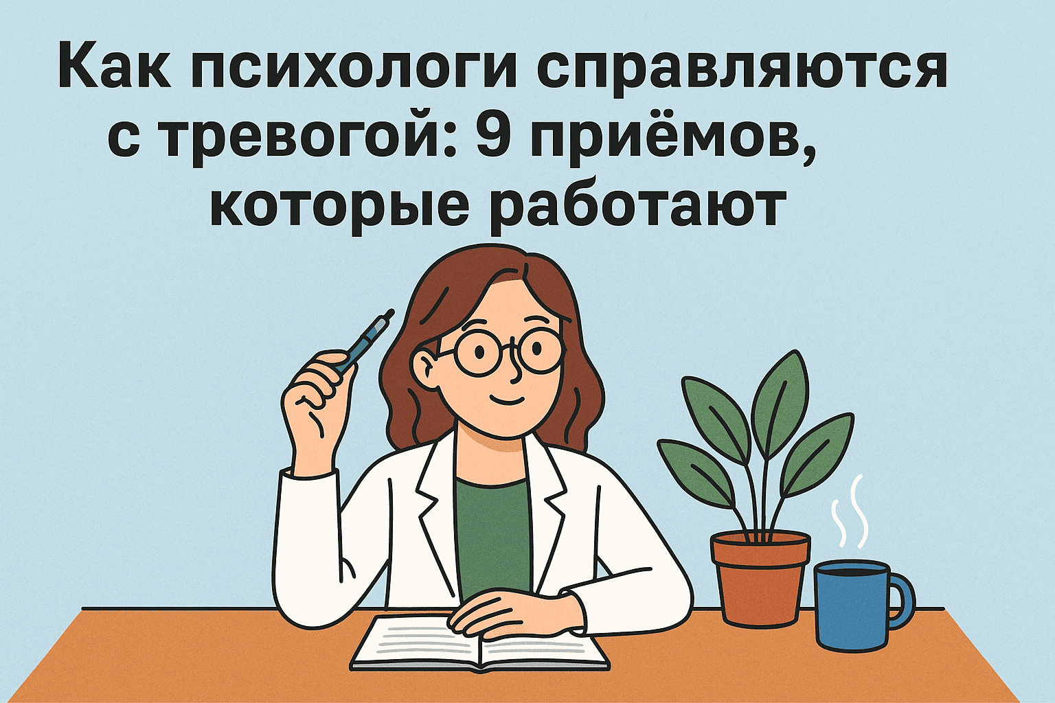 Как психологи справляются с тревогой: 9 приёмов, которые реально работают