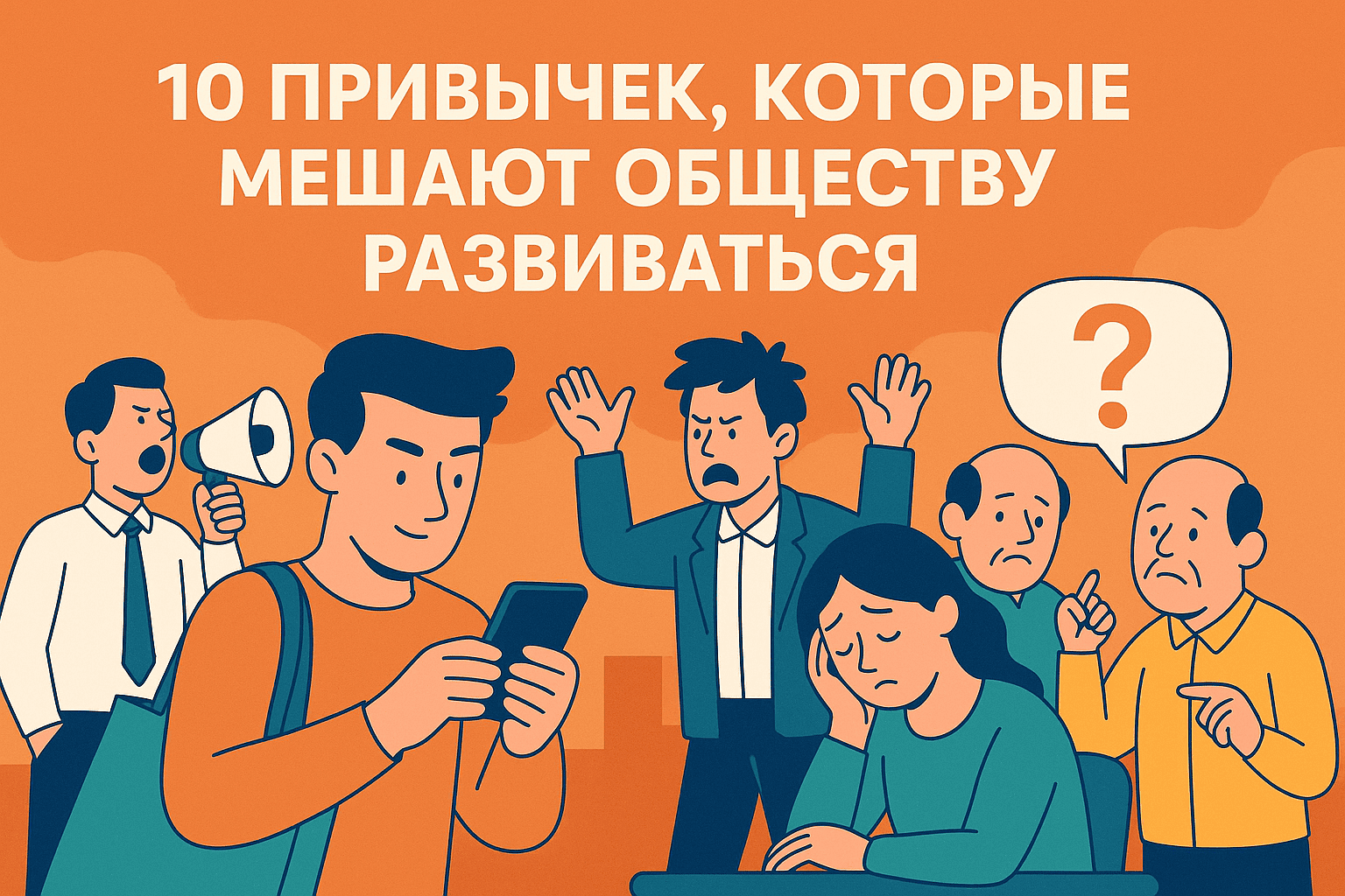 10 привычек, которые мешают обществу развиваться