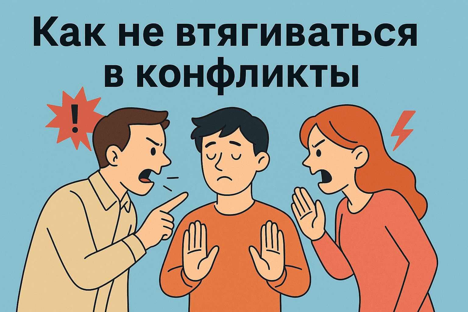 Как не втягиваться в конфликты и сохранять внутреннее спокойствие