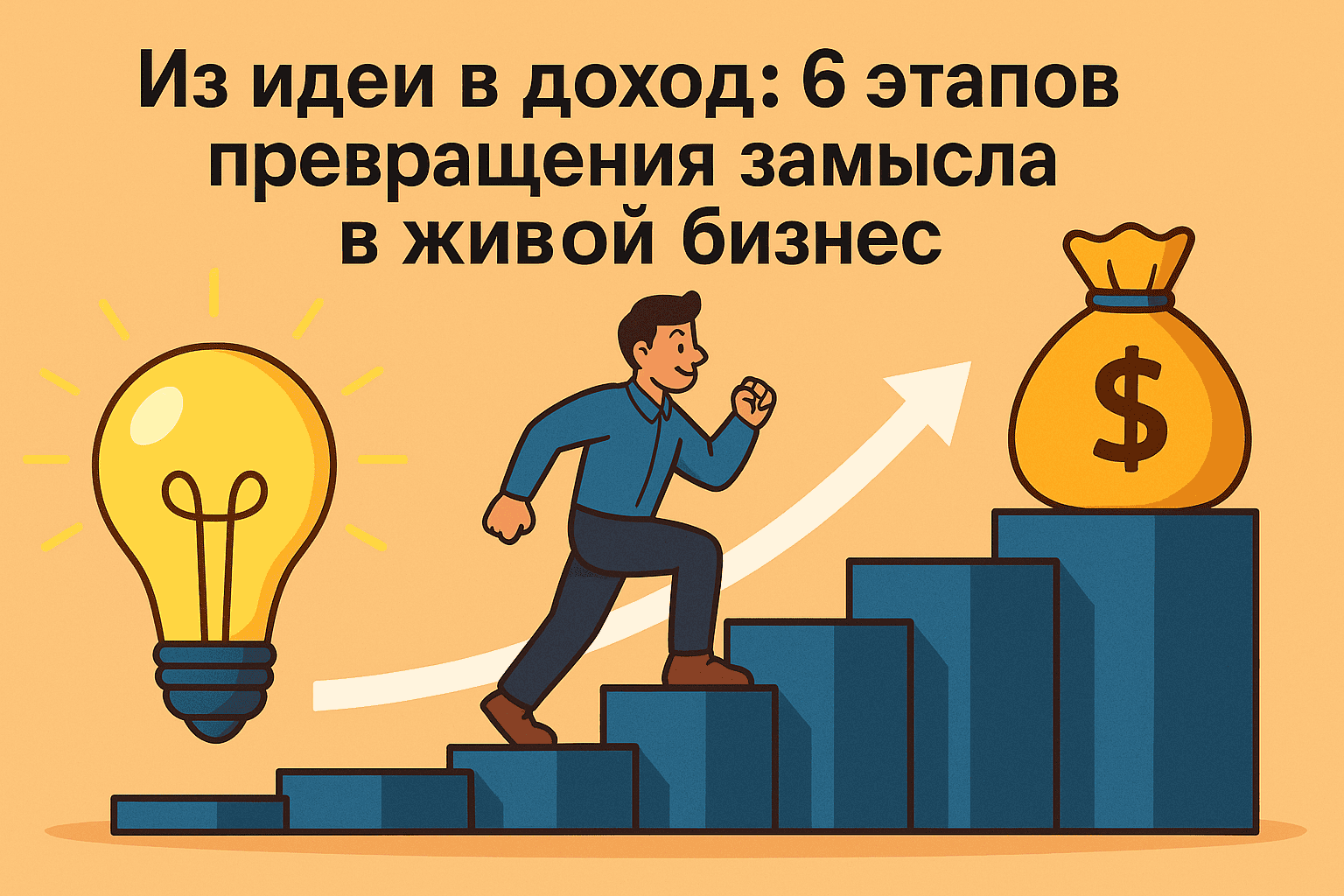 Из идеи в доход: 6 этапов превращения замысла в живой бизнес