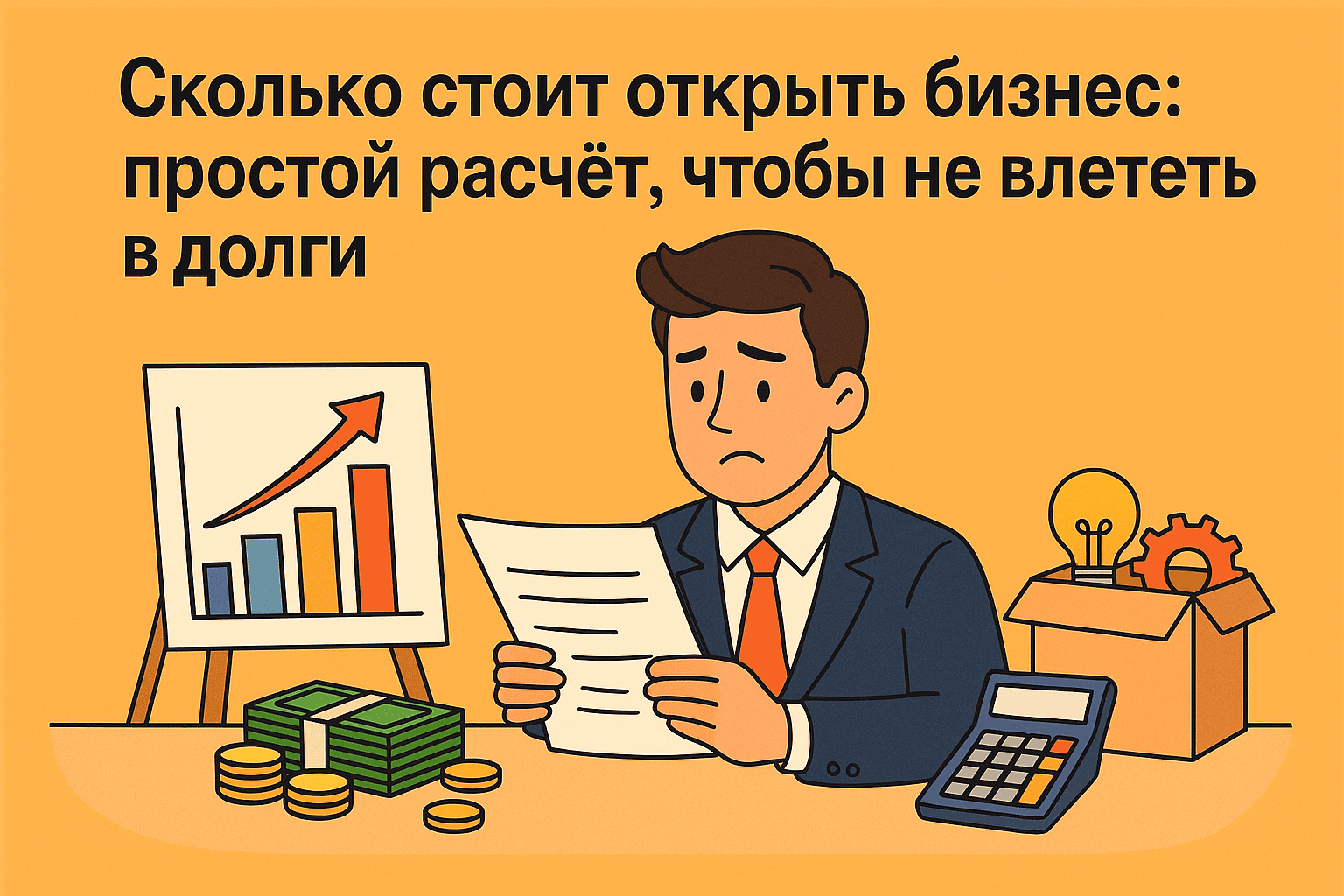 Сколько стоит открыть бизнес: простой расчёт, чтобы не влететь в долги