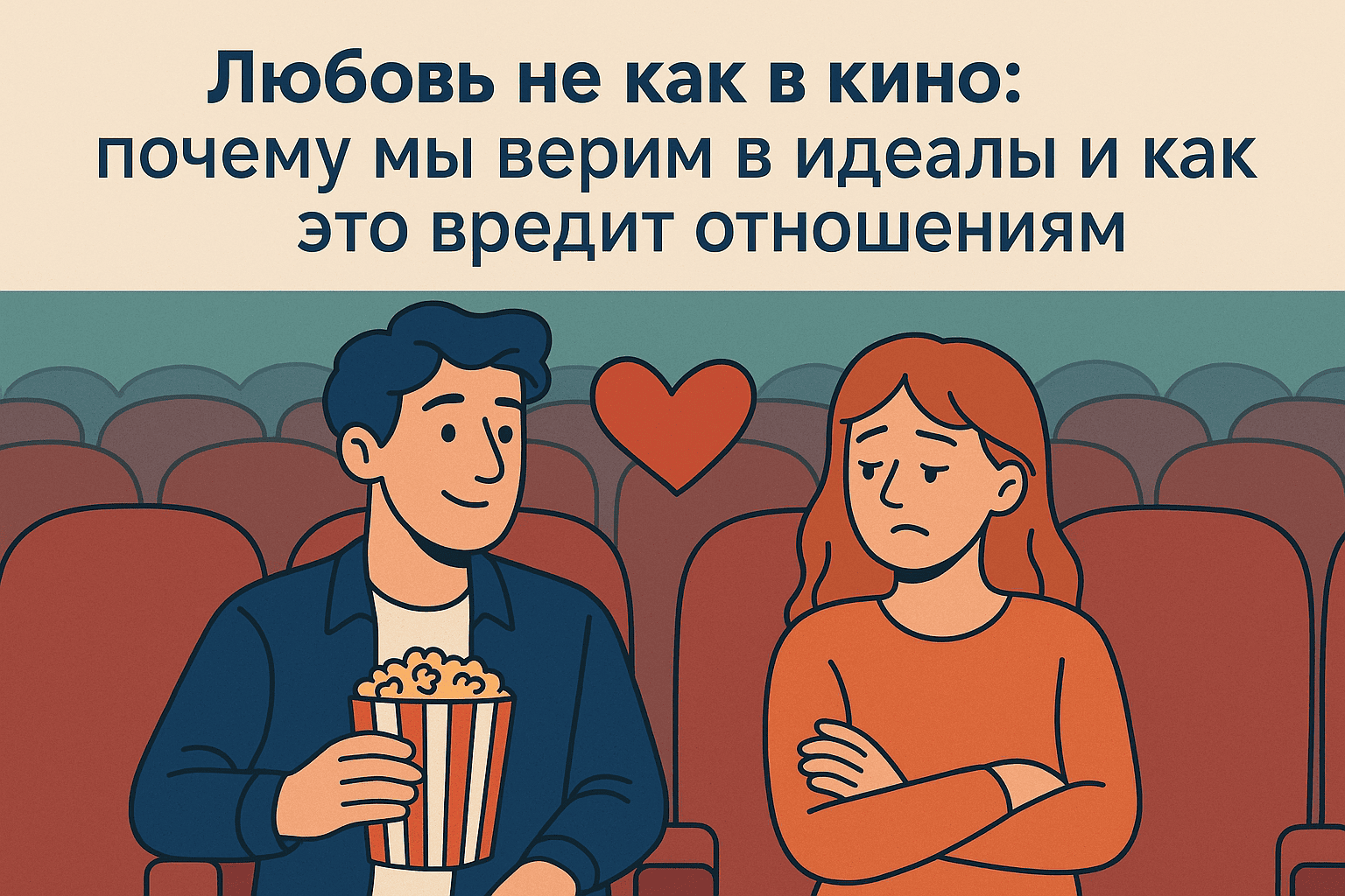 Любовь не как в кино: почему мы верим в идеалы и как это вредит отношениям