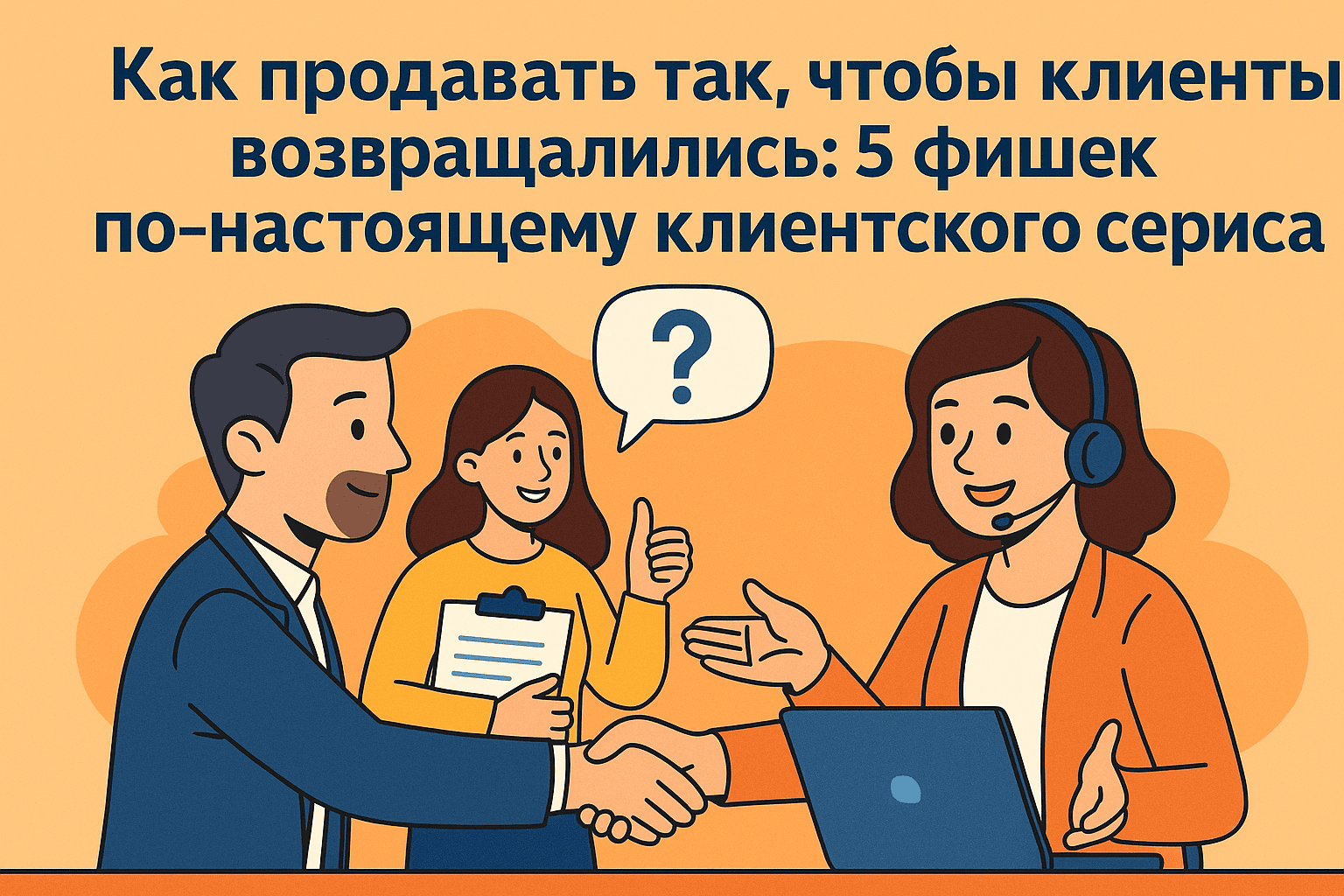 Как продавать так, чтобы клиенты возвращались: 5 фишек по-настоящему клиентского сервиса