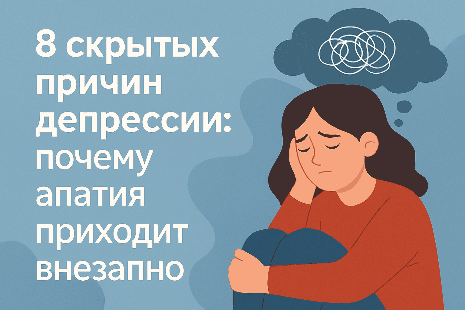 8 скрытых причин депрессии: почему апатия приходит внезапно