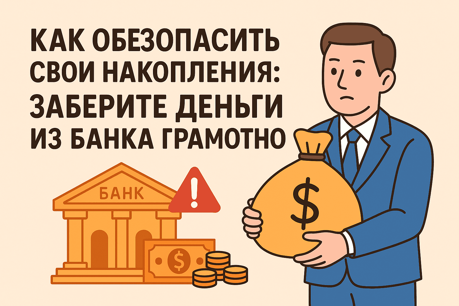 Как обезопасить свои накопления: заберите деньги из банка грамотно