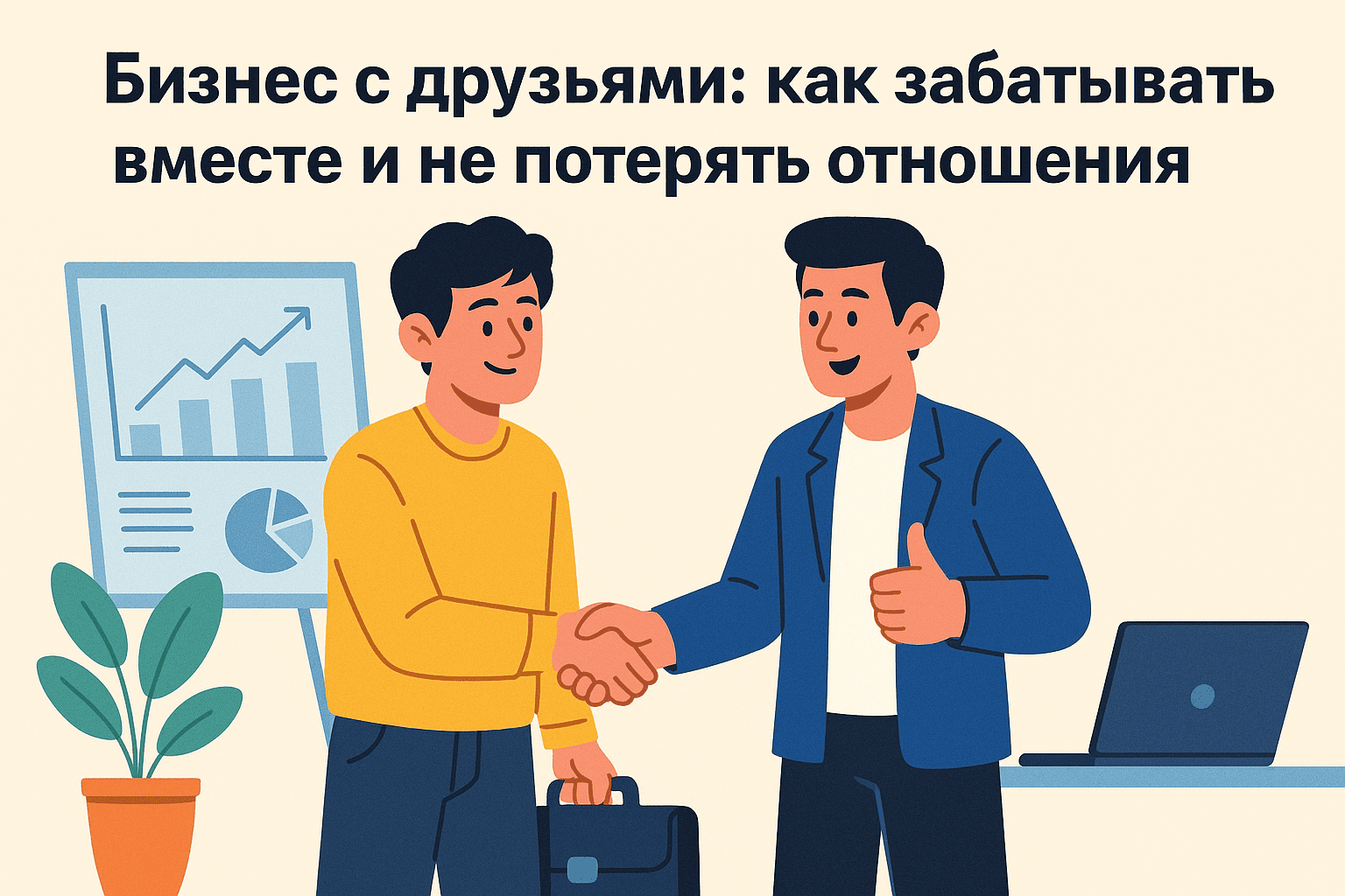 Бизнес с друзьями: как зарабатывать вместе и не потерять отношения