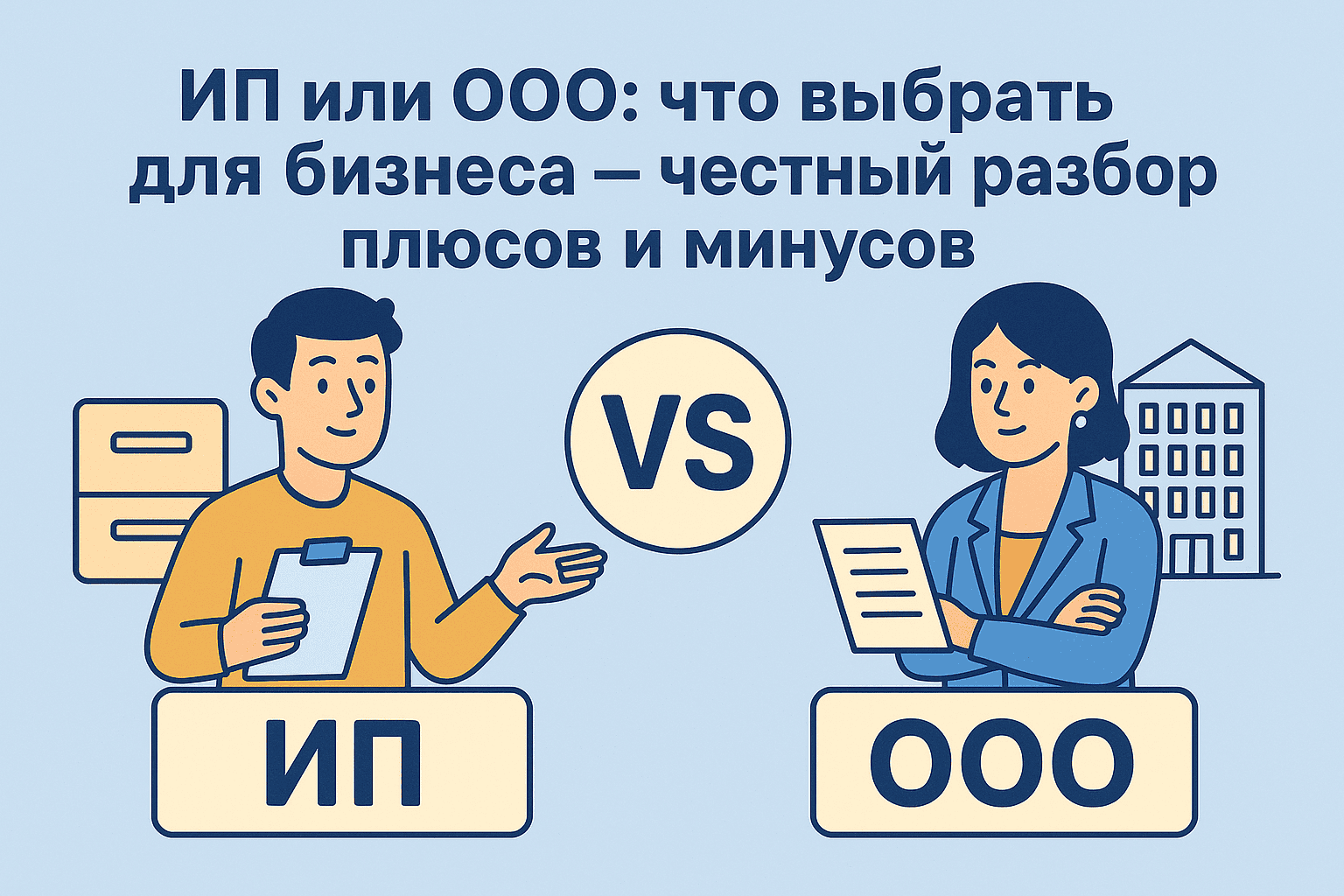 ИП или ООО: что выбрать для бизнеса — честный разбор плюсов и минусов