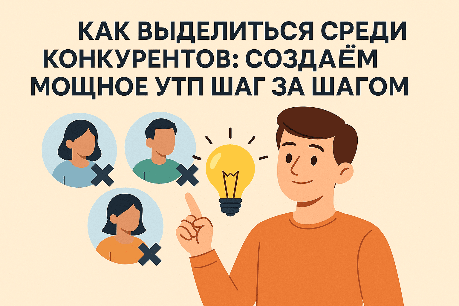 Как выделиться среди конкурентов: создаём мощное УТП шаг за шагом