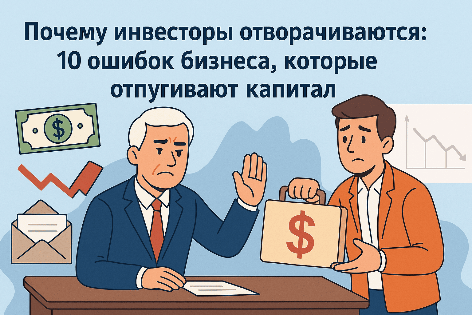 Почему инвесторы отворачиваются: 10 ошибок бизнеса, которые отпугивают капитал