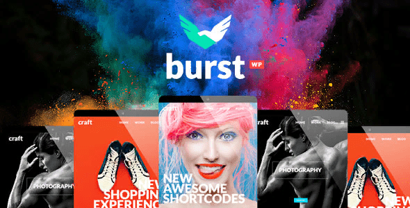 [Themeforest] Burst v1.6.1 — многофункциональная портфолио / фото WordPress тема