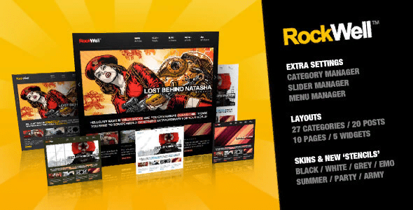 [Themeforest] RockWell v2.7 — блог / портфолио WordPress шаблон
