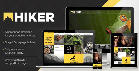 [Hiker] Hiker v2.4.24 - фото / портфолио WordPress шаблон