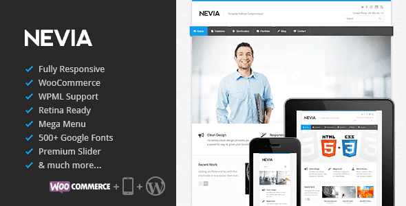[Nevia] Nevia v1.5.13 — многоцелевой WordPress шаблон с адаптивным дизайном