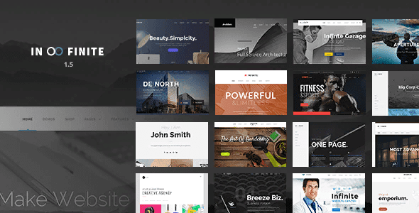 [Themeforest] Infinite v1.5.6 – многоцелевой WordPress шаблон