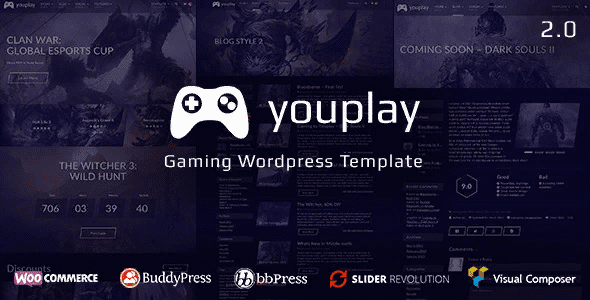 [Themeforest] Youplay v3.2.4 - игровой шаблон для Wordpress