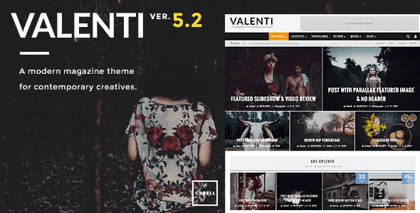 [Themeforest] Valenti v5.5.2 - передовая, многофункциональная WordPress Premium HD (Retina) журнальная тема