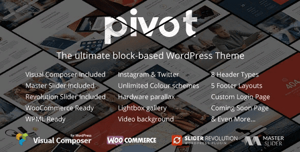 [Themeforest] Pivot v1.4.19 - многофункциональный WordPress шаблон