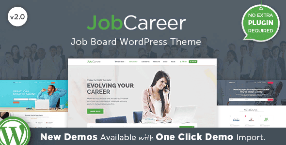 [JobCareer] JobCareer v2.0 — каталог / работа / доска объявлений WordPress шаблон