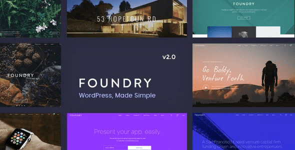 [Themeforest] Foundry v2.0.8 — многофункциональный WordPress шаблон