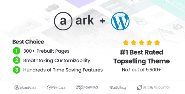 The Ark v1.18.1 - бизнес-ориентированная WordPress тема
