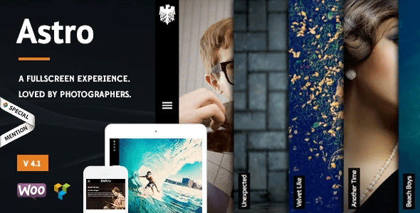 [Astro] Astro v4.6 - креативный портфолио шаблон для WordPress