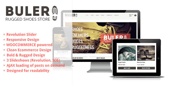 Buler v1.9.1 — A Rugged Ecommerce / WooCommerce WordPress шаблон