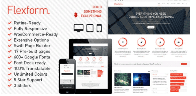 [Themeforest] Flexform 1.8.40 - премиум шаблон для WordPress