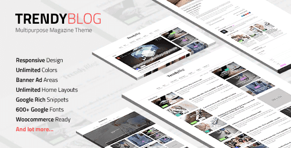 [Themeforest] TrendyBlog v2.1.0 — блог / журнал WordPress шаблон