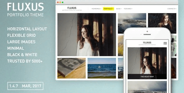 [Themeforest] Fluxus v1.4.7 — тема-портфолио для фотографов