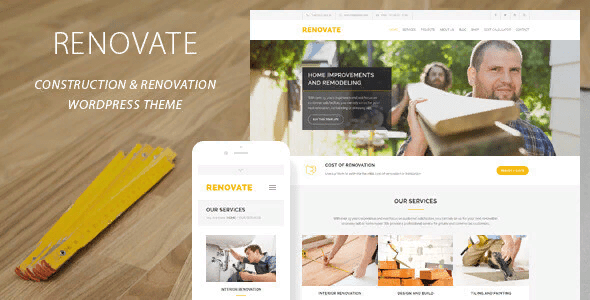 [Themeforest] Renovate v3.8.1 — строительство WordPress шаблон
