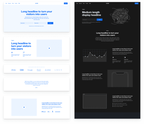 [Great Simple Studio] Platforma 2 - Website Wireframe Kit for Figma